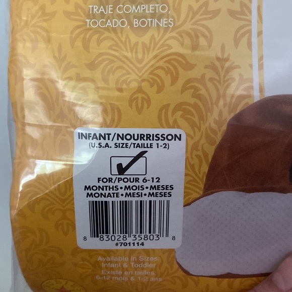 6-12 month old monkey costume - Picture 2 of 3